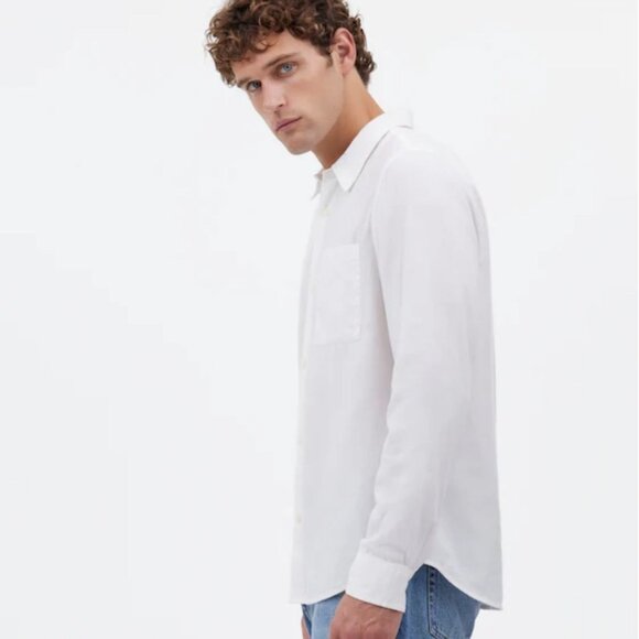 NWT Madewell The Perfect Shirt in Softdrape Twill - Size: Medium - Picture 11 of 13